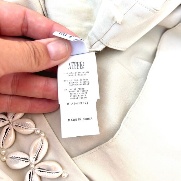 Moschino Vintage Cheap And Chic Shell Mini Dress Cream 90s Y2K 42 US 8 Archival - Picture 10 of 11